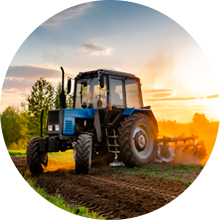 Agriculture industry operates with sustainable electromechanical engineering solutions for farming productivity.
